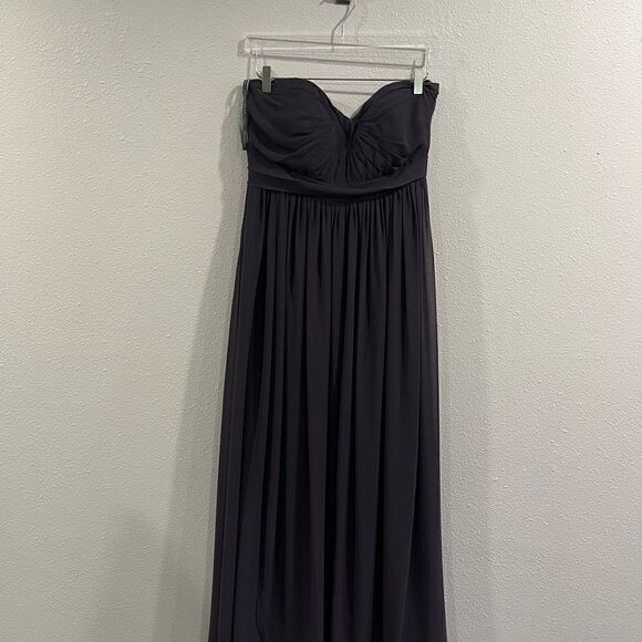 Jenny Yoo Plum Aiden Style 1282 Strapless Dress Sz 10 - Picture 3 of 8